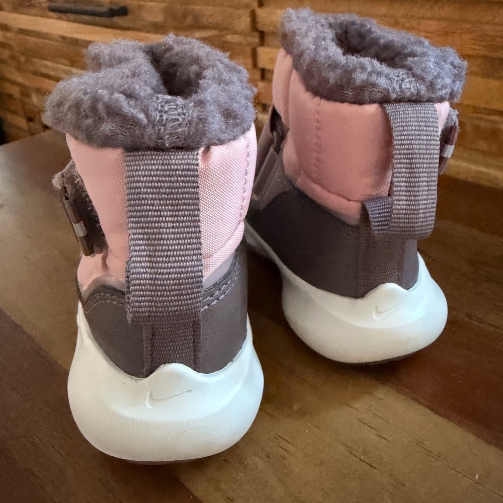 NIKE - boots Kids Girls Flex Advance Winter Boots, Pink & Grey- NWT - Picture 5 of 7